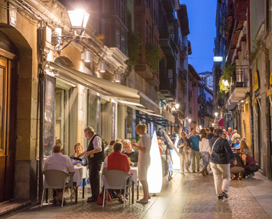 hostelería en el Casco Viejo de Bilbao