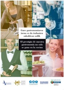 Campaña Euskadi prestigio servicio sala gastronomía